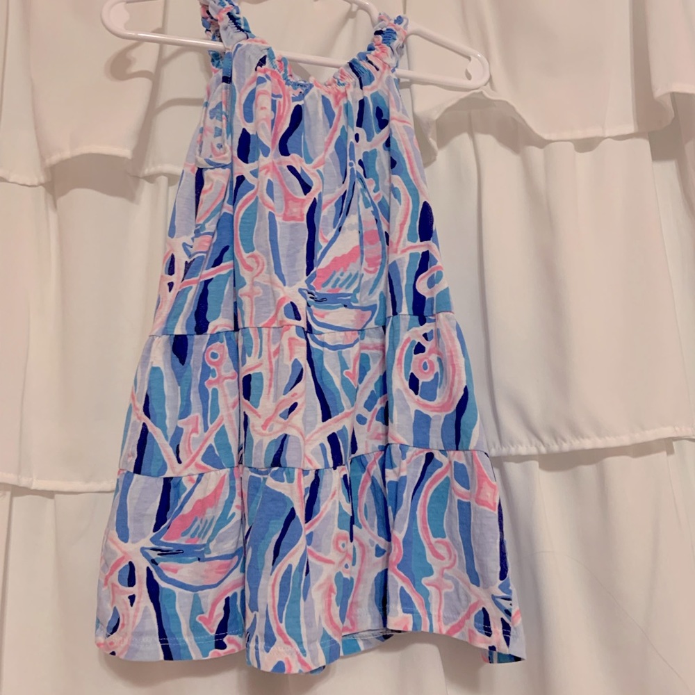 Mini Lilly Pulitzer Loro Swing dress-Skim Blue Reel Nautical
